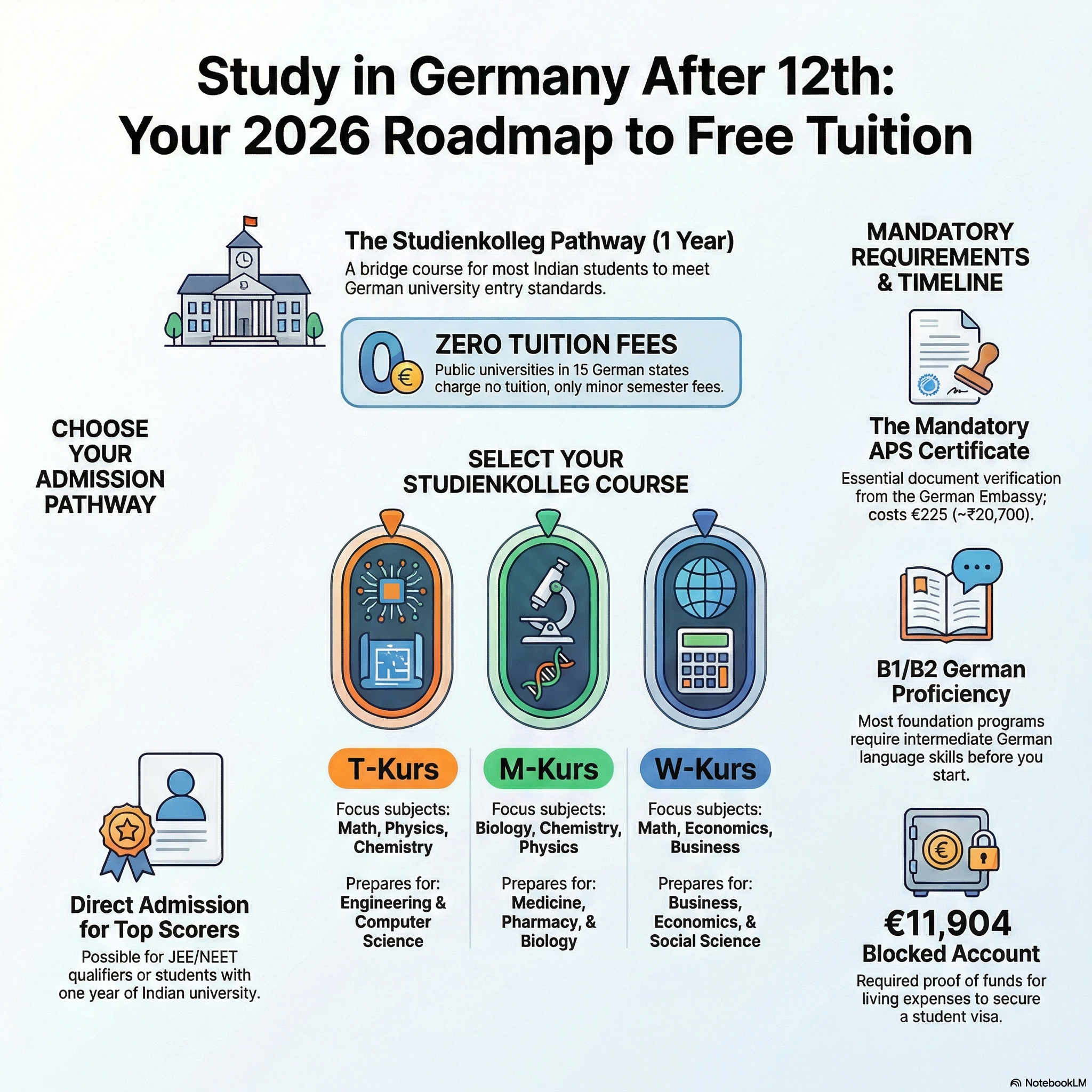 Study in Germany After 12th 2026 | Studienkolleg | EEC