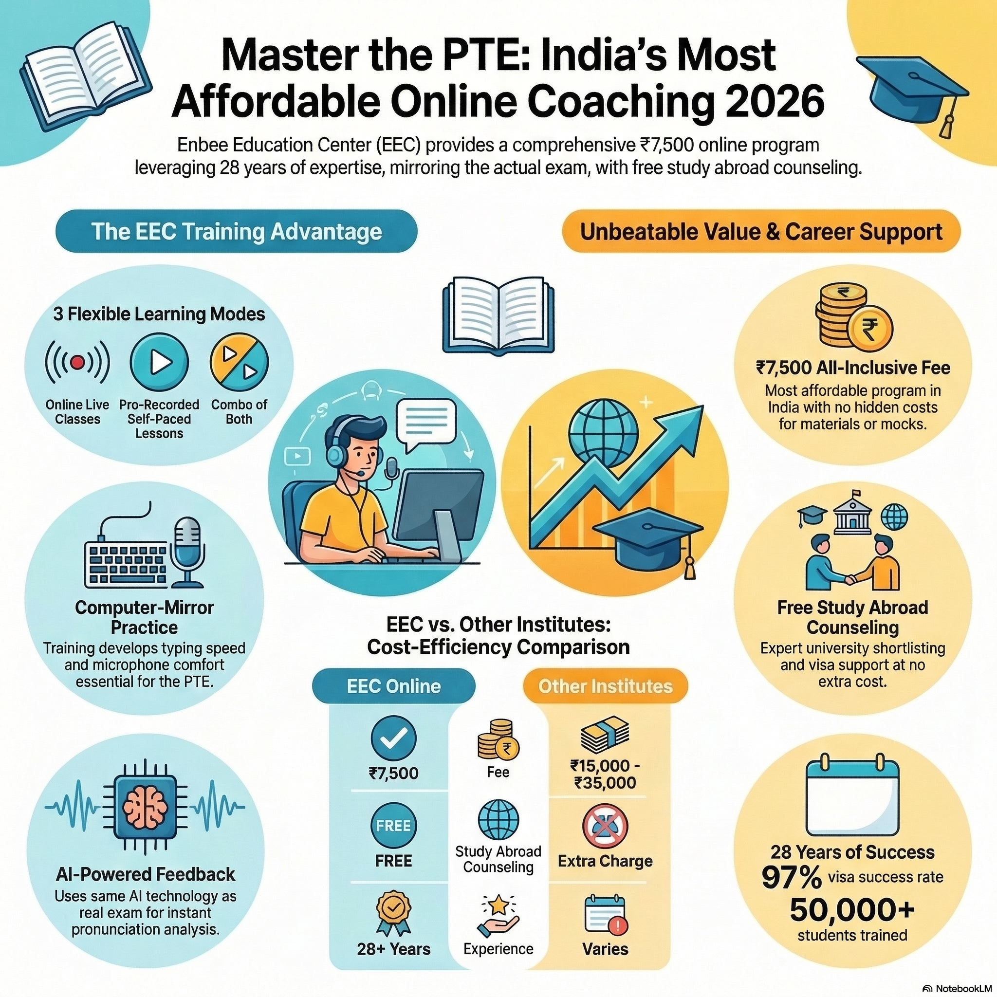 Best PTE Online Coaching India 2026 | ₹7,500 | EEC