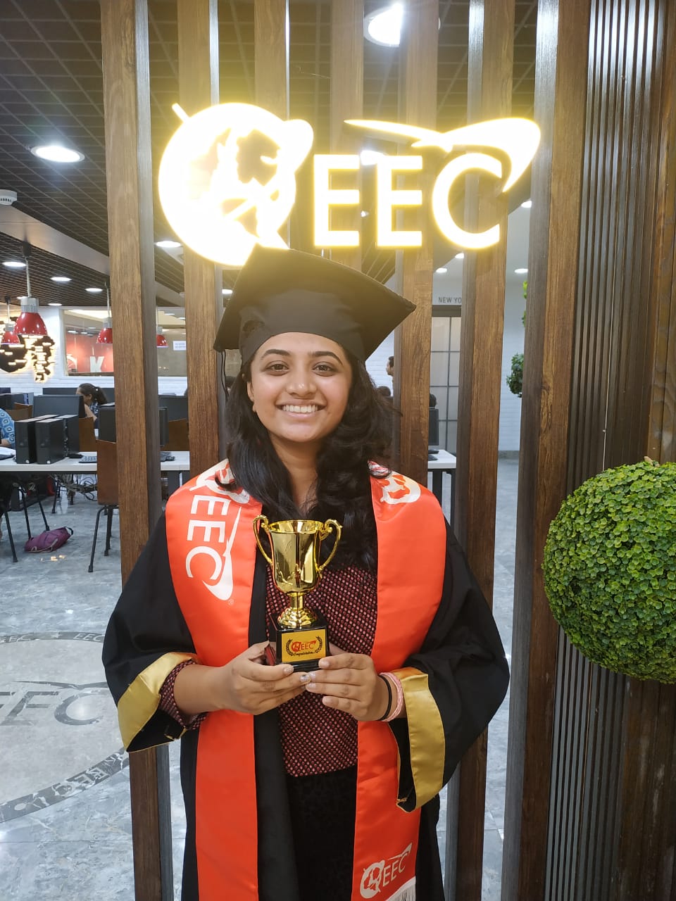 Sakshi Patel scored GRE 311 at EEC Vapi