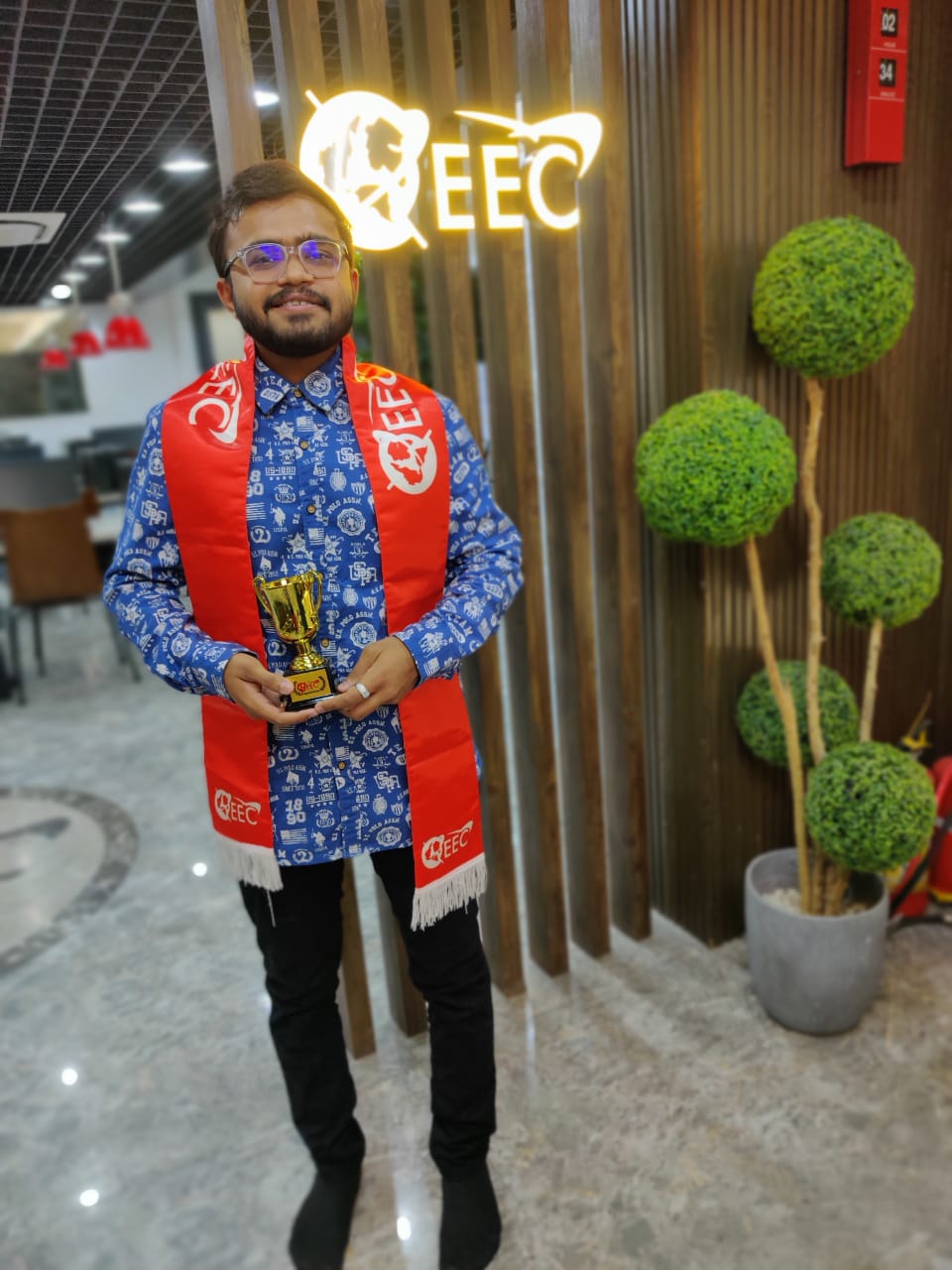 Shrey Patel scored GRE 322 at EEC Vapi