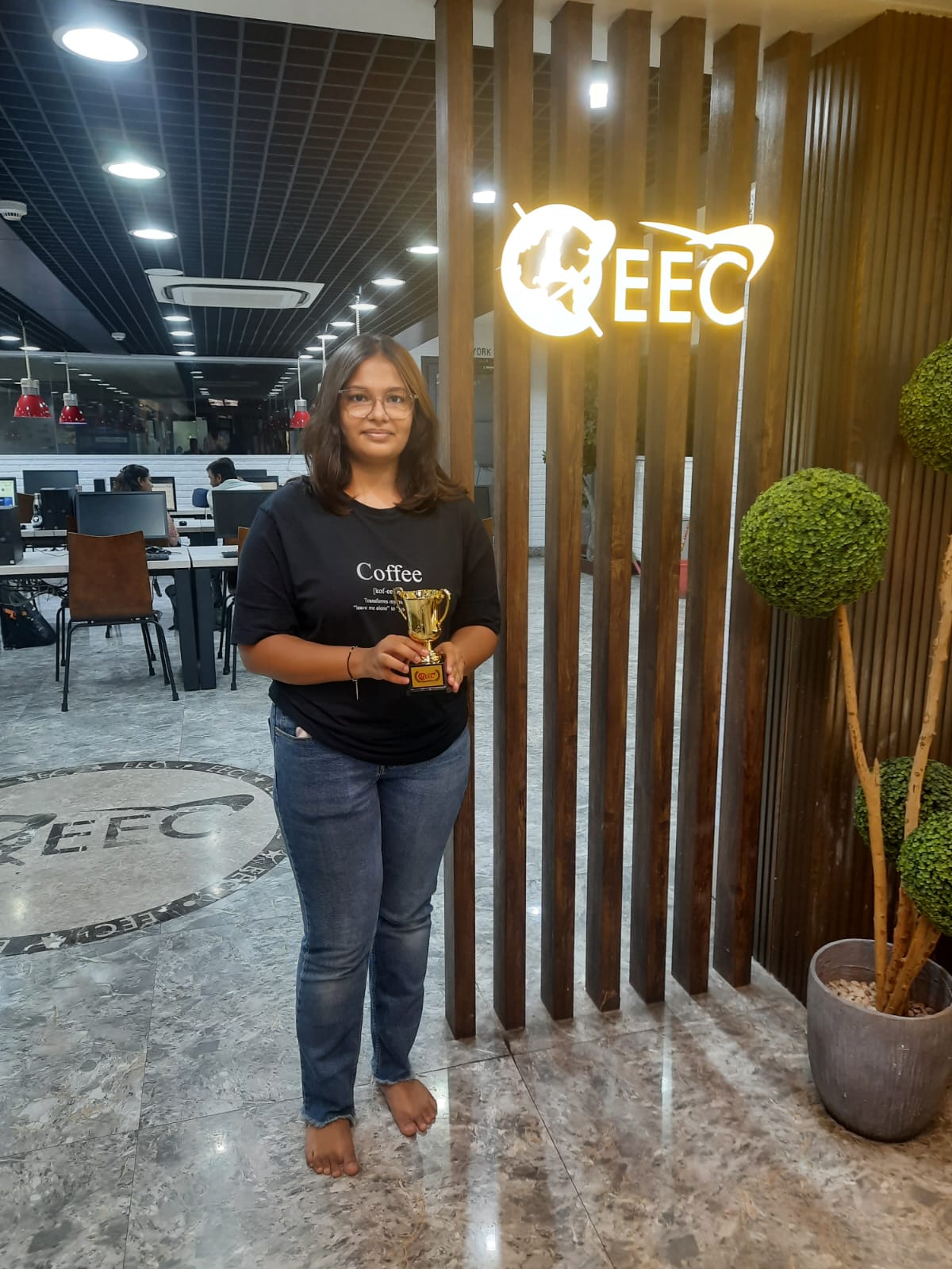 Urshita Vaghela scored IELTS Band 8.0 at EEC Ahmedabad