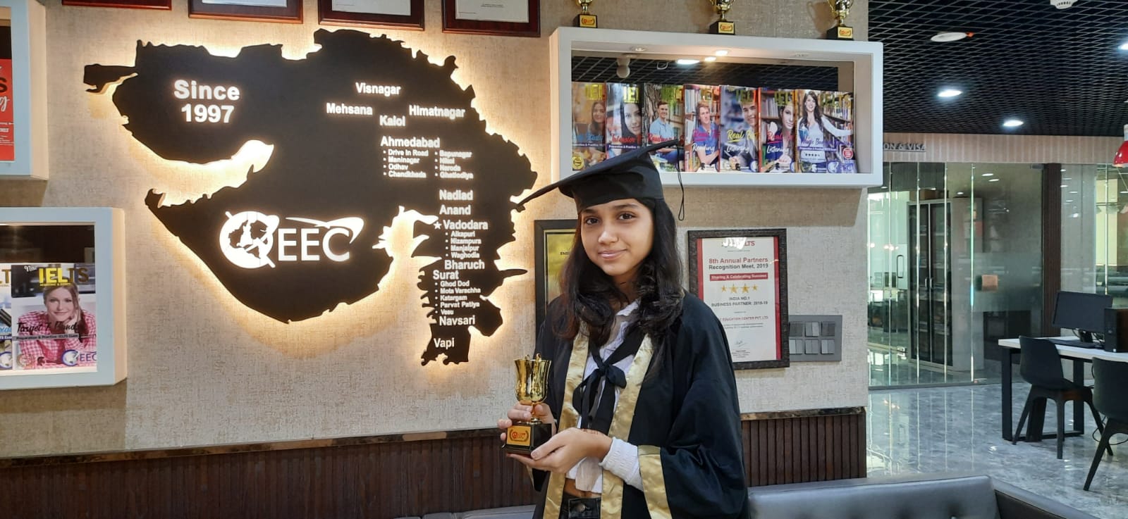 Khyati Bhatt scored IELTS Band 8.0 at EEC Ahmedabad