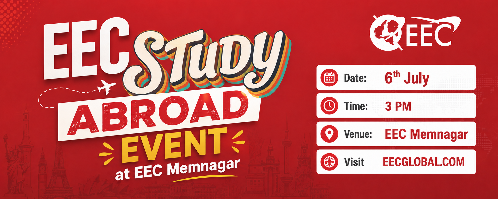 EEC STUDY ABROAD MEGA EVENT AT - EEC Memnagar
