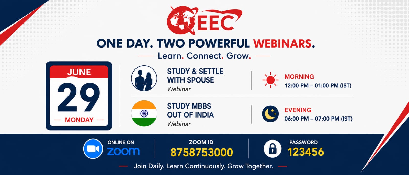 💑 STUDY AND SETTLE WITH SPOUSE – EEC EVENT
