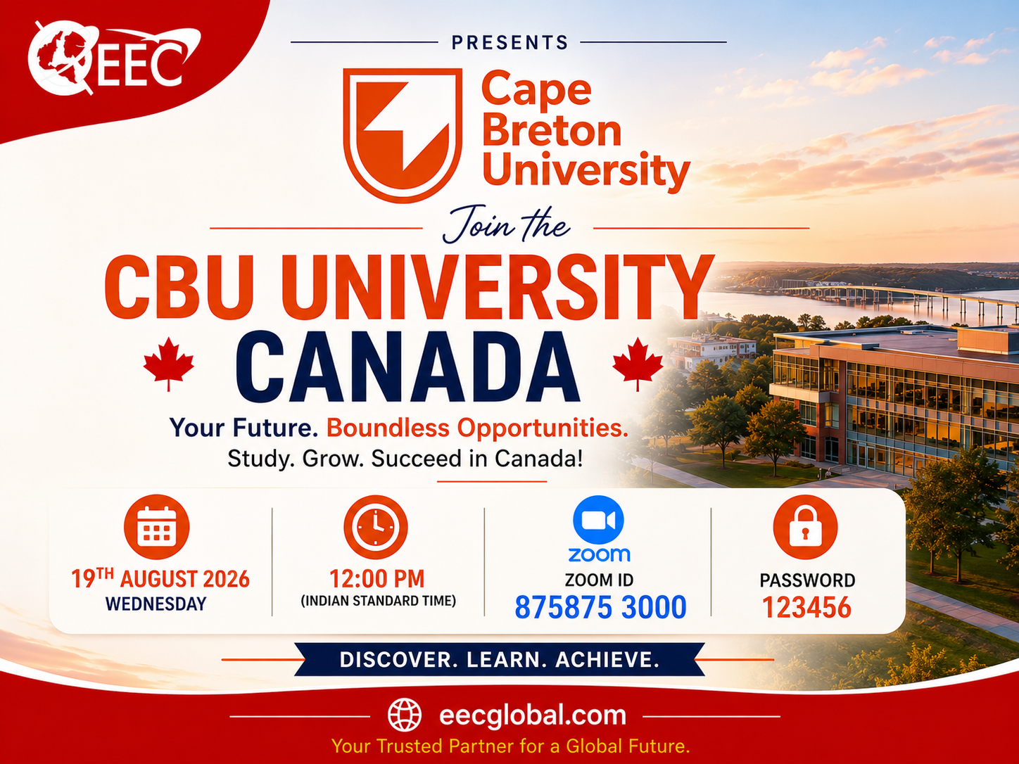 CAPE BRETON UNIVERSITY (CANADA) - WEBINAR (EEC)