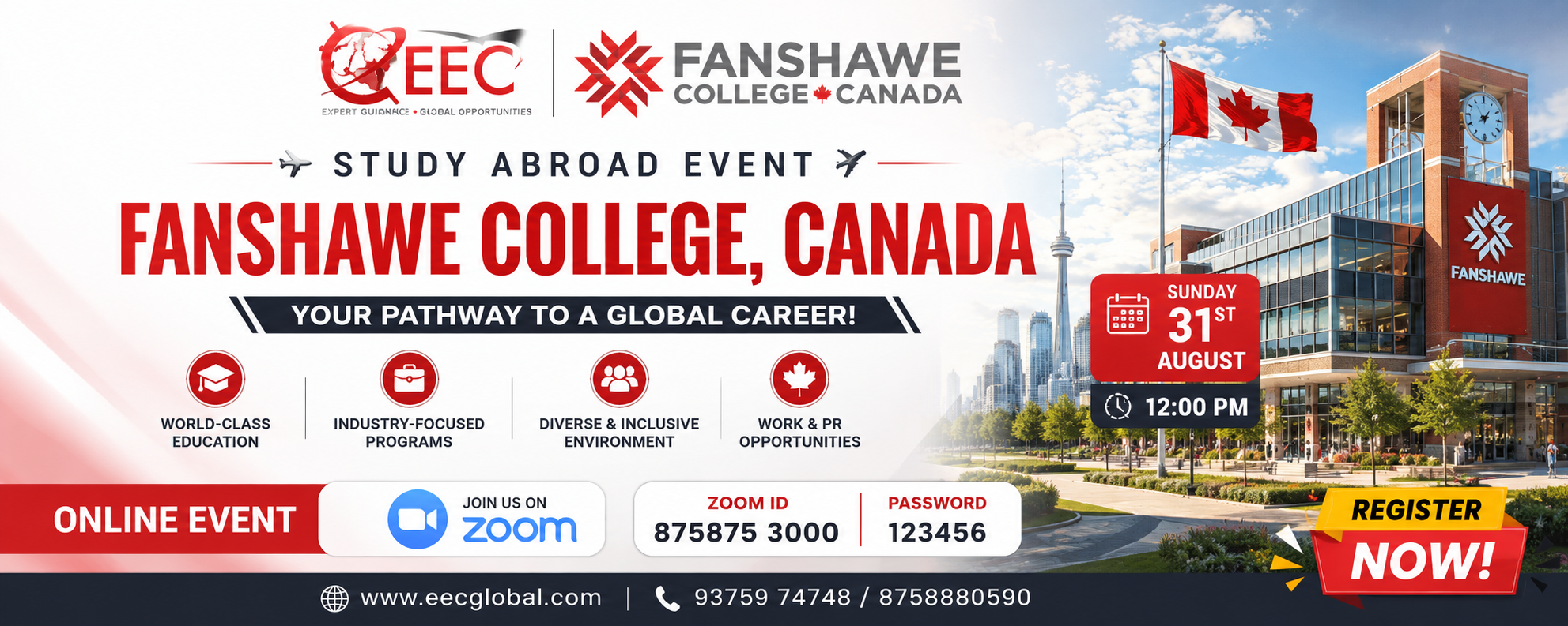 Study in Fanshawe College Canada- webinar
