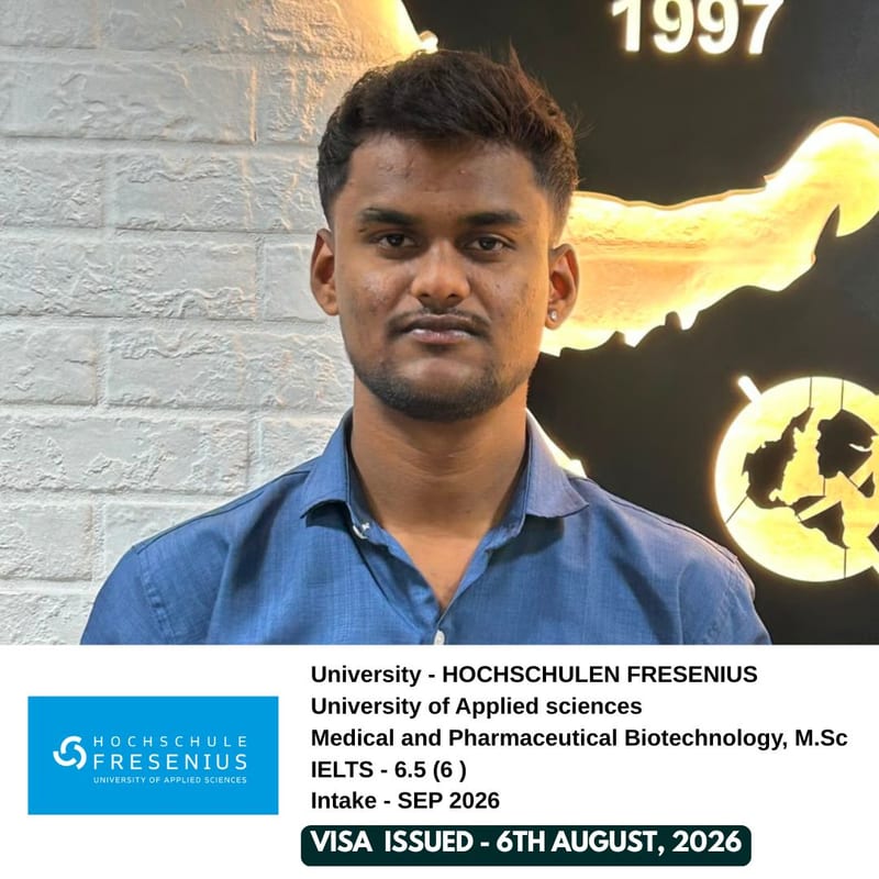 EEC student's Germany student visa approved