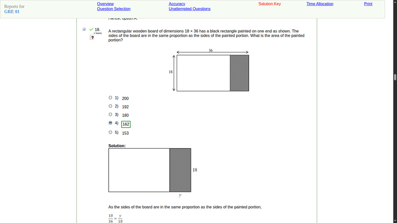 15. question type 5 answer and explanation — gre software demo screenshots