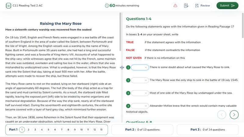 ielts mock test software screenshot 20 — ielts mock test software screenshots