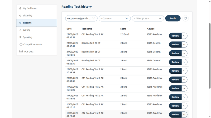 ielts mock test software screenshot 21 — ielts mock test software screenshots