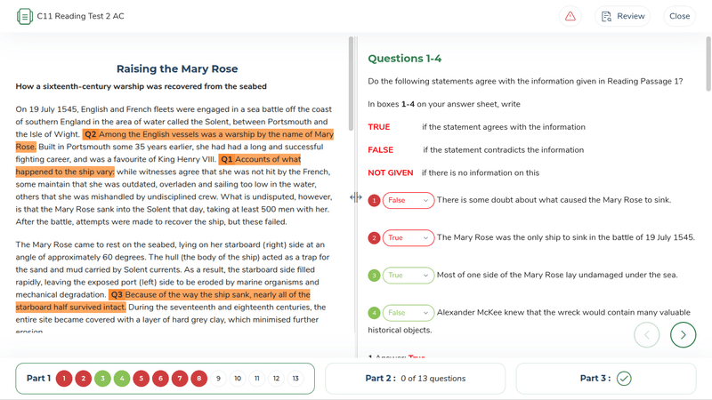 ielts mock test software screenshot 23 — ielts mock test software screenshots