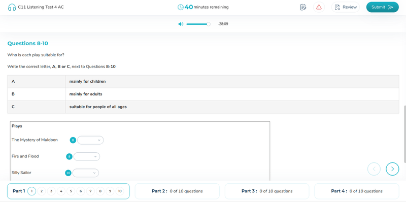 ielts mock test software screenshot 4 — ielts mock test software screenshots