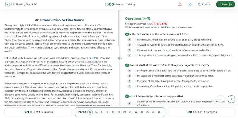 ielts mock test software screenshot 5 — ielts mock test software screenshots