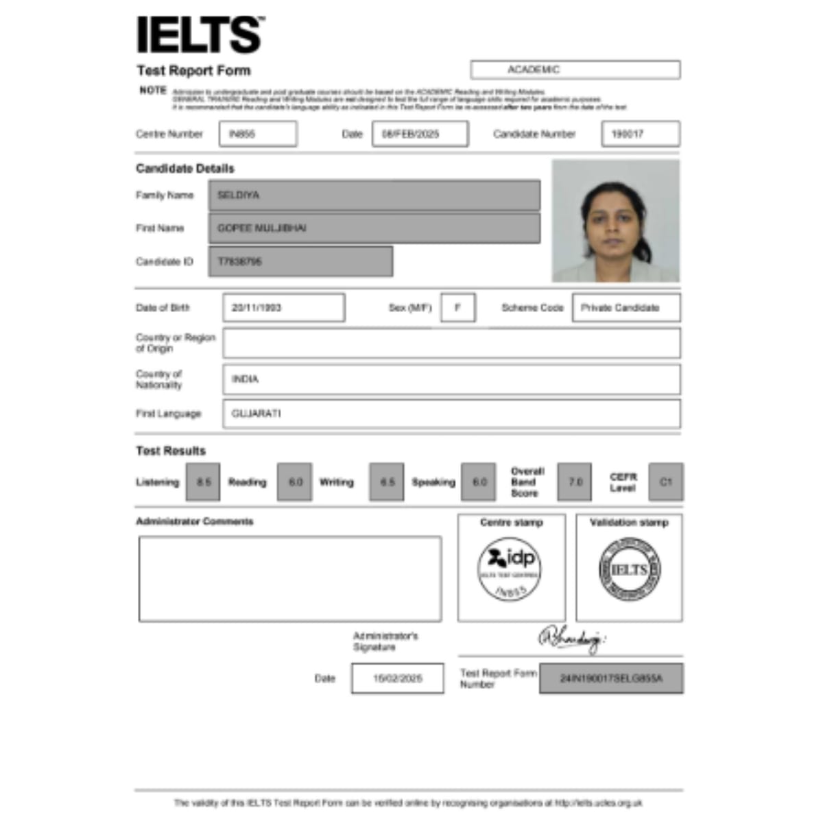 20 — ielts students real results scorecards