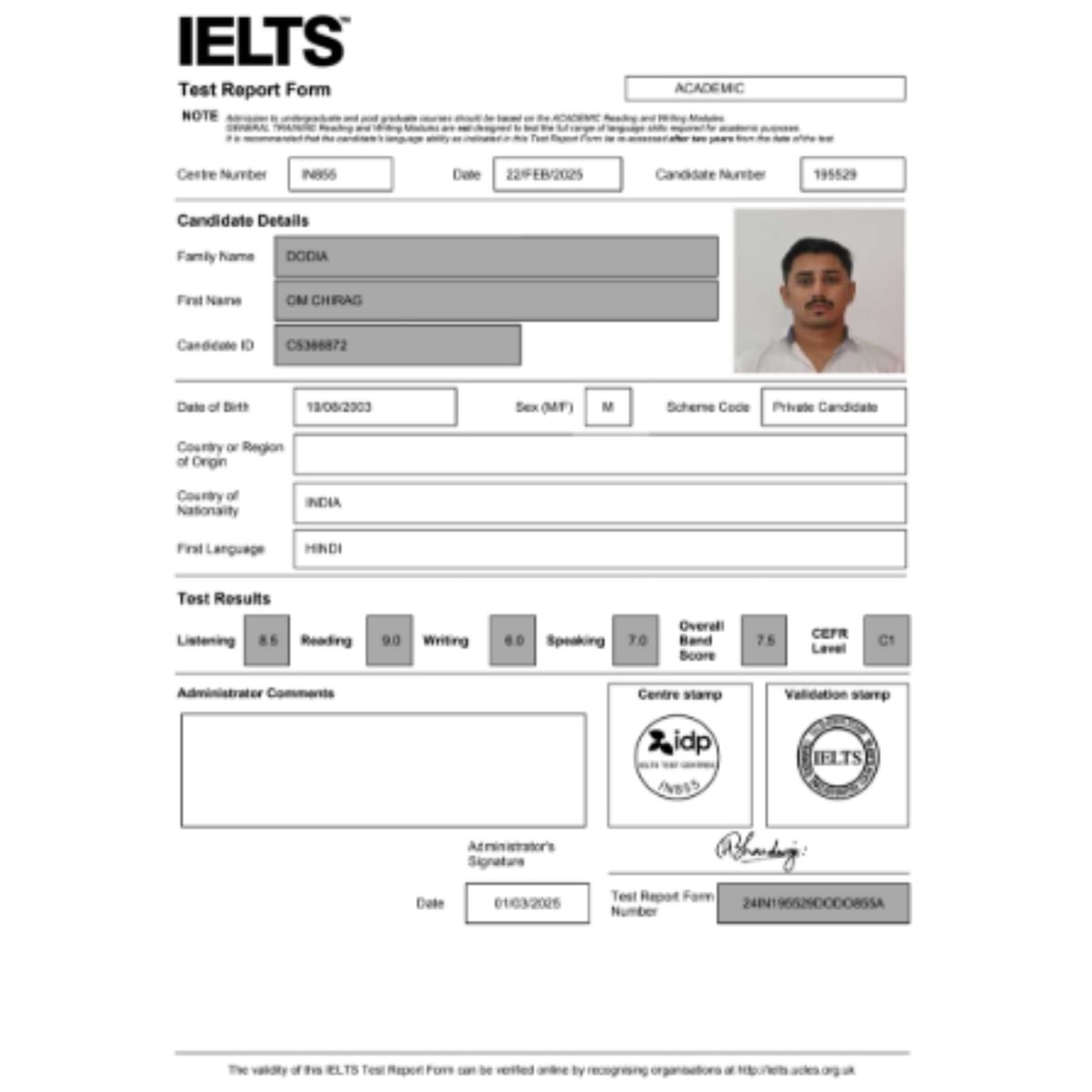 44 — ielts students real results scorecards
