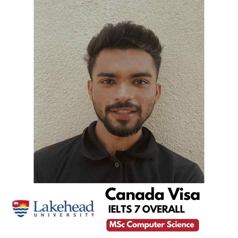 EEC IELTS student scored 7 overall and got their Canada study visa for MSc Computer Science at Lakehead University