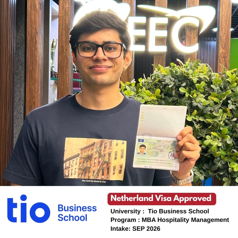 EEC student's Netherlands student visa approved