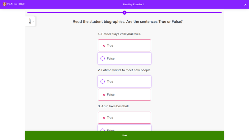 23. workbook reading exercise checking — digital pack demo photos