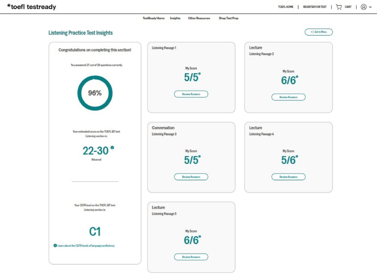 117. toefl listening — toefl software demo photos