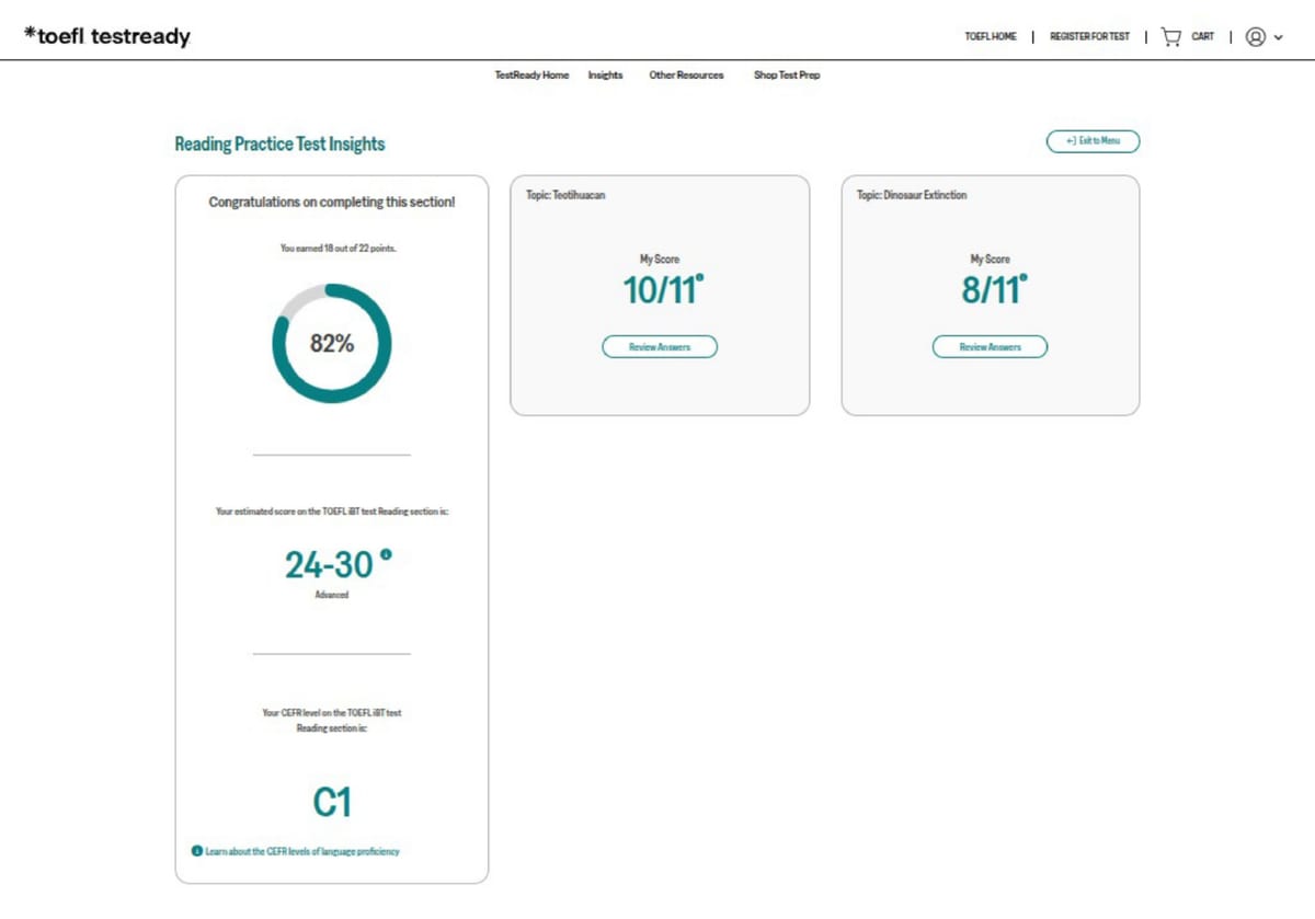 50. toefl reading — toefl software demo photos